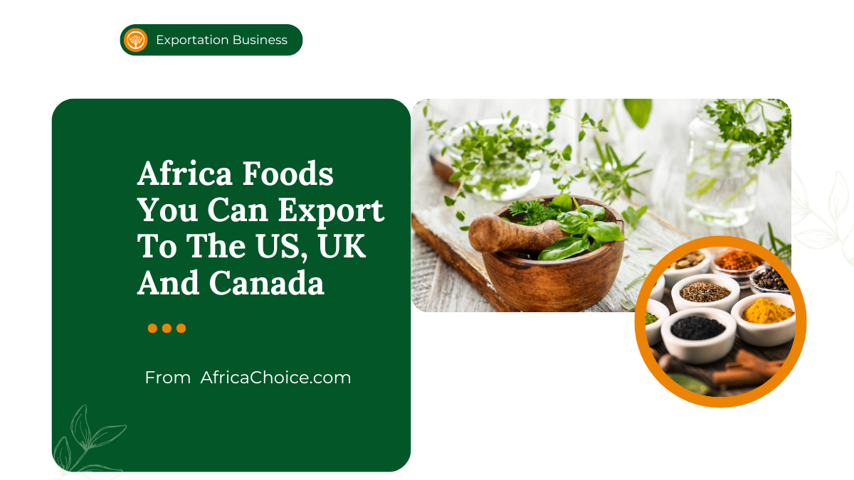 Africa Foods You Can Export To The US, UK And Canada, AfricaChoice.png