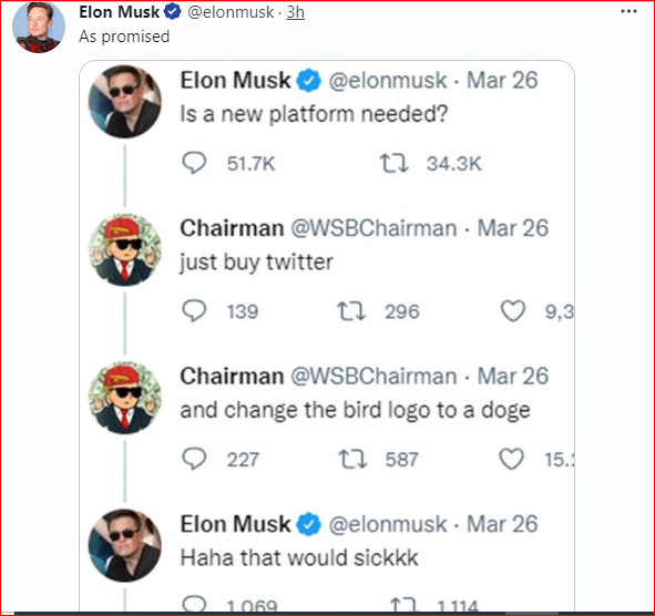 Elon Musk Changed Twitter Logo To Doge.PNG
