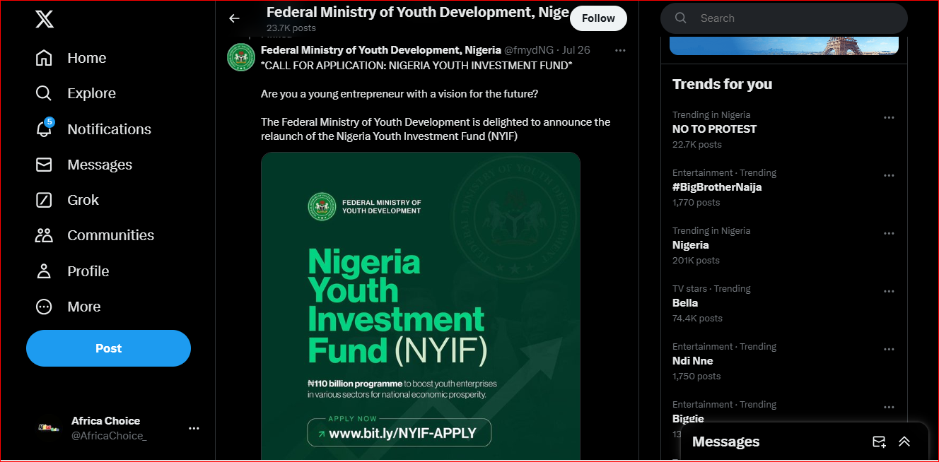 How To Apply For The Nigeria Youth Investment Fund Reopen.PNG