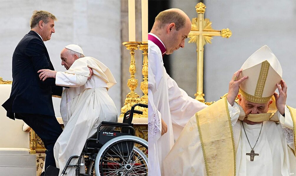 Pope-Francis-Helped-In-His-Wheelchair-As-He-Presides-Over-A-Beatification-Mass-Of-Late-Pope-Jo...jpg