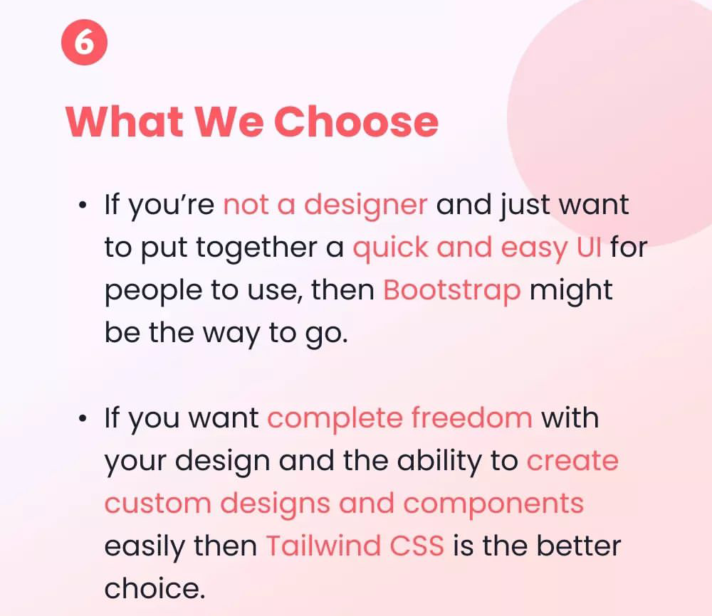 What we choose between Bootstrap and Tailwind CSS.png